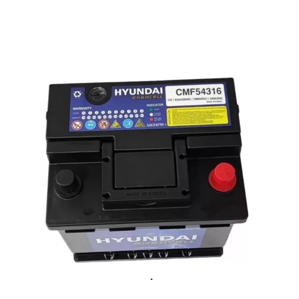 Bateria Auto 43ah 12v 54316 Borne Grande Positivo Derecho AutoRepuestos CF