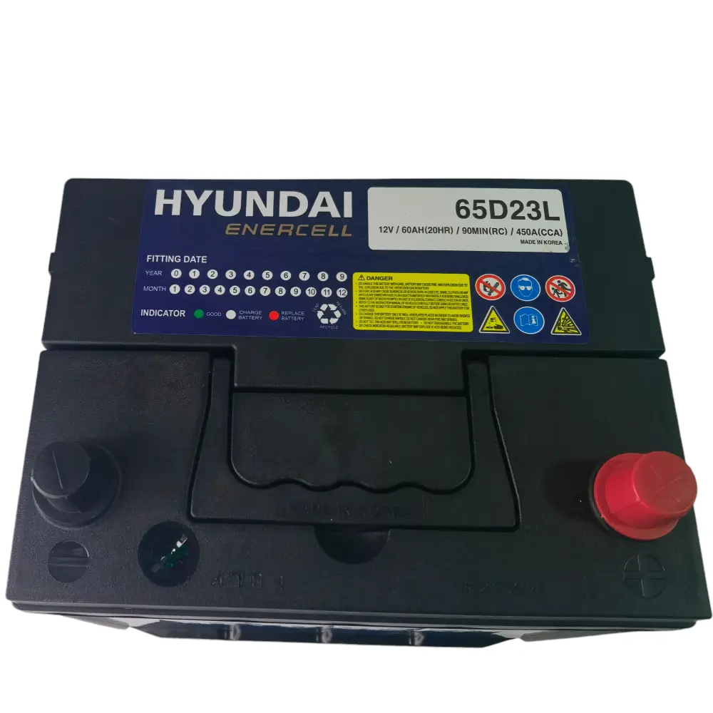 Bateria Auto 60ah 450 Cca Hyundai Con Pestañ (-)(+) AutoRepuestos CF