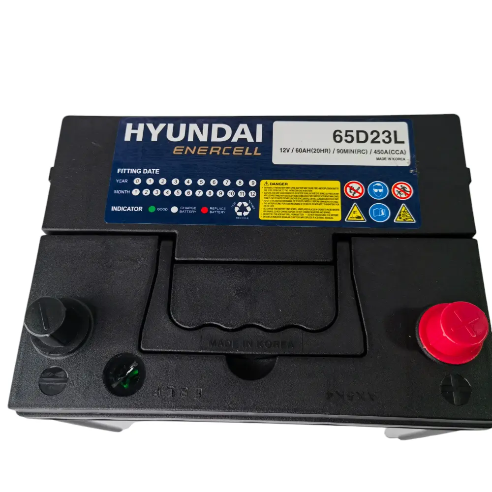 Bateria Auto 60ah 450 Cca Hyundai Con Pestañ (-)(+) AutoRepuestos CF