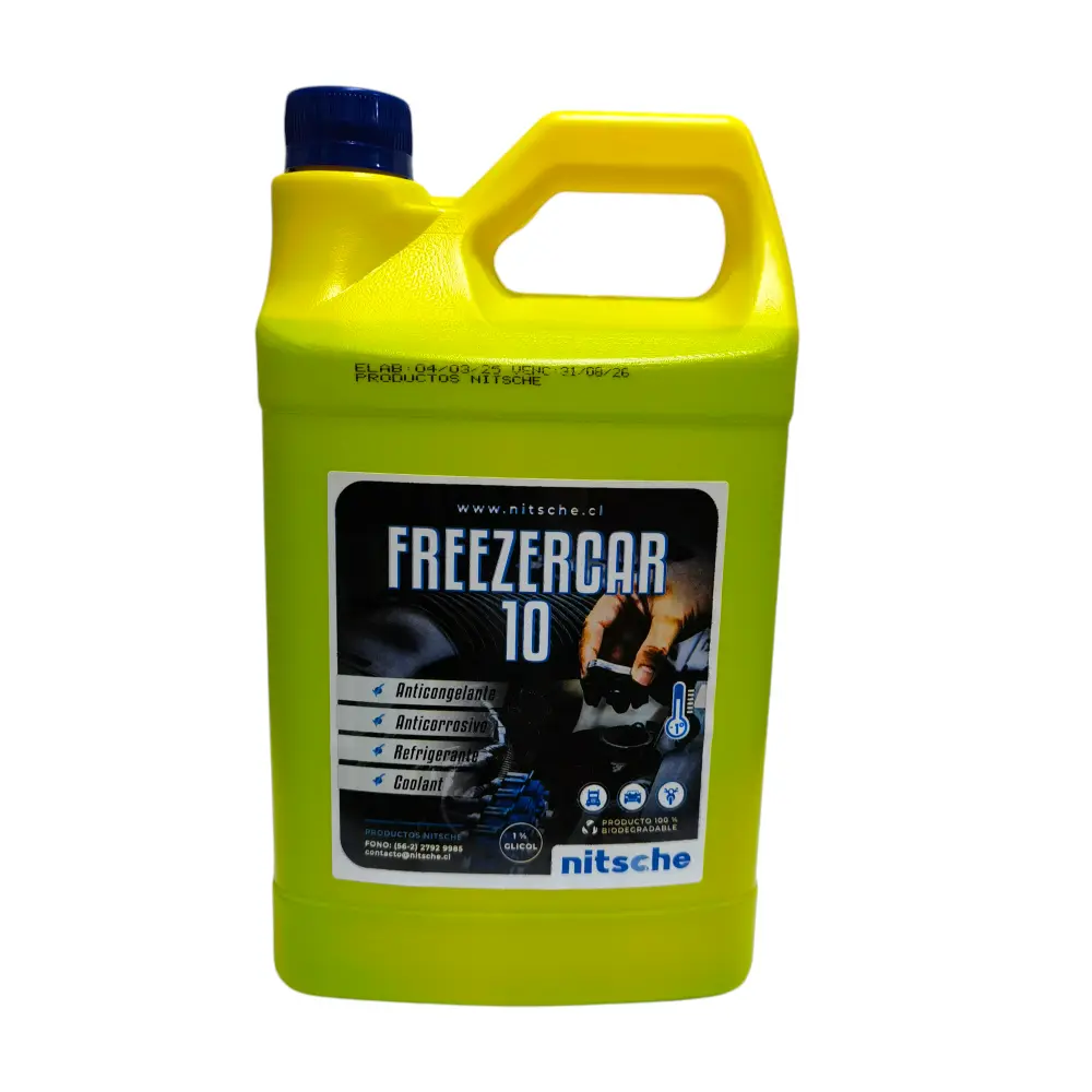 Coolant Freezercar10 -1° Galon Verde Fluor AutoRepuestos CF