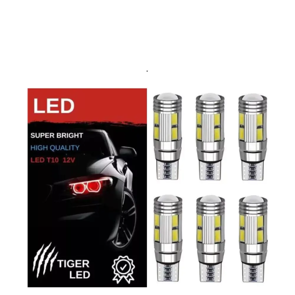 Kit 6 Ampolletas Luces Led T10 Cola De Pescado 5w Canbus AutoRepuestos CF