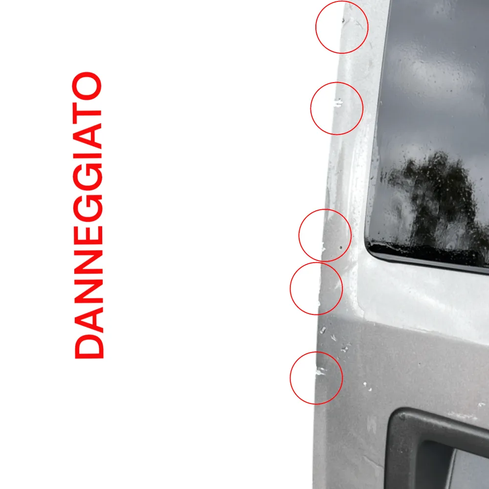 Baggagliaio (traseira esquerda cinza escuro escuro Doblo Glazed (2009> 2022) porta / porta / porta