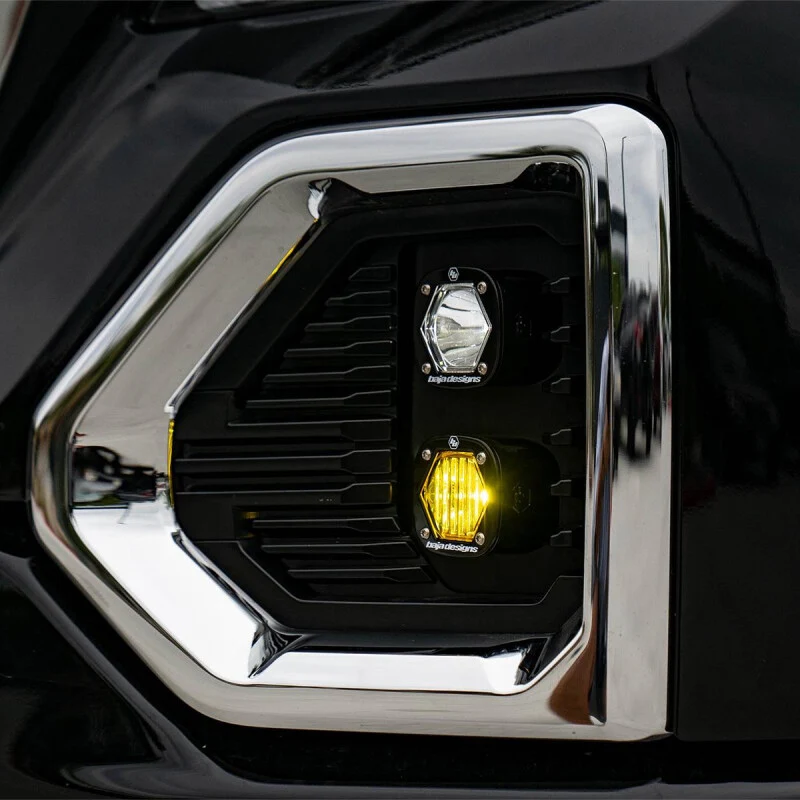 Baja Designs 19+ GMC 1500 S1 Fog Pocket Mount Kit Clear Spot / Amber Wide Cornering