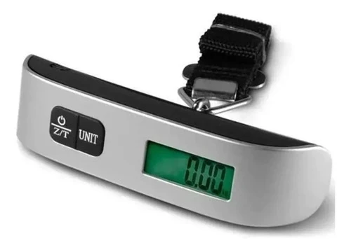 Balanç De Mão Digital Pesa Bagagem Mala Visor Lcd Até 50kg