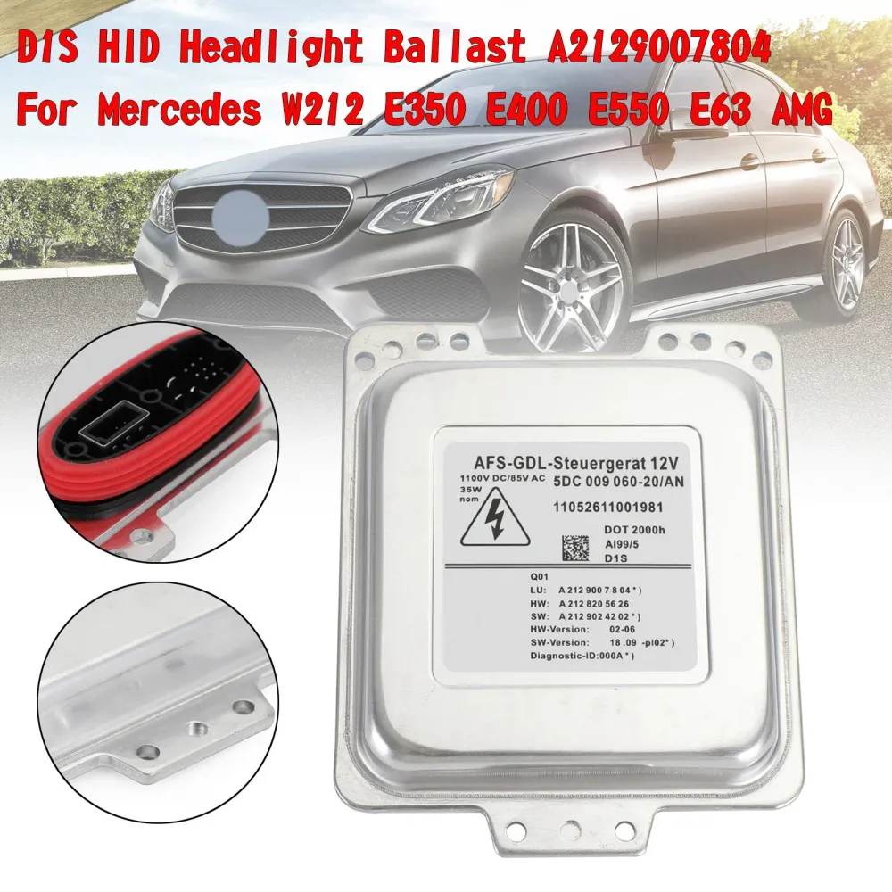 Balastro de farol HID D1S A2129007804 para Mercedes W212 E350 E400 E550 E63 AMG Genérico