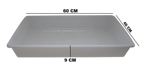 Bandeja Plastica çougue Congelamento 40 X 60 Cm