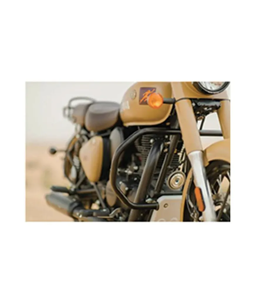 Barras de Proteção de Motor Octogonais para Classic / Meteor / Bullet 350 Pretas - Royal Enfield