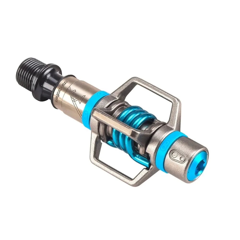 Batedor de ovos de crankbrothers 3 pedais de prata/azul