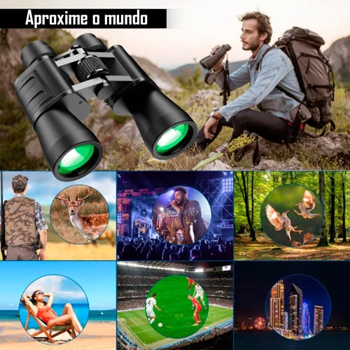 Binóculo Profissional Emborrachado 20x50 Lelong Le-2052