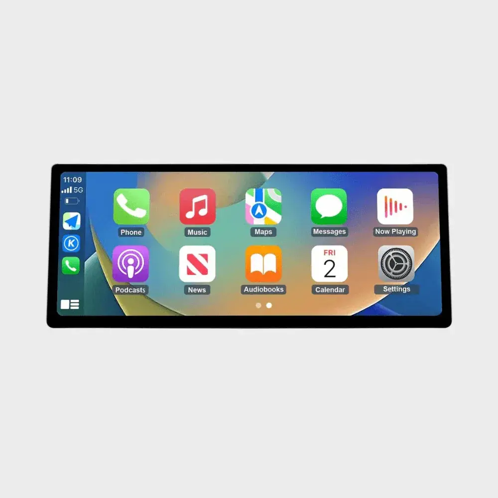 BKAP 12,3" – Rádio CarPlay/Android Auto para BMW Série 5 F10/F11 (2012-2016, NBT)
