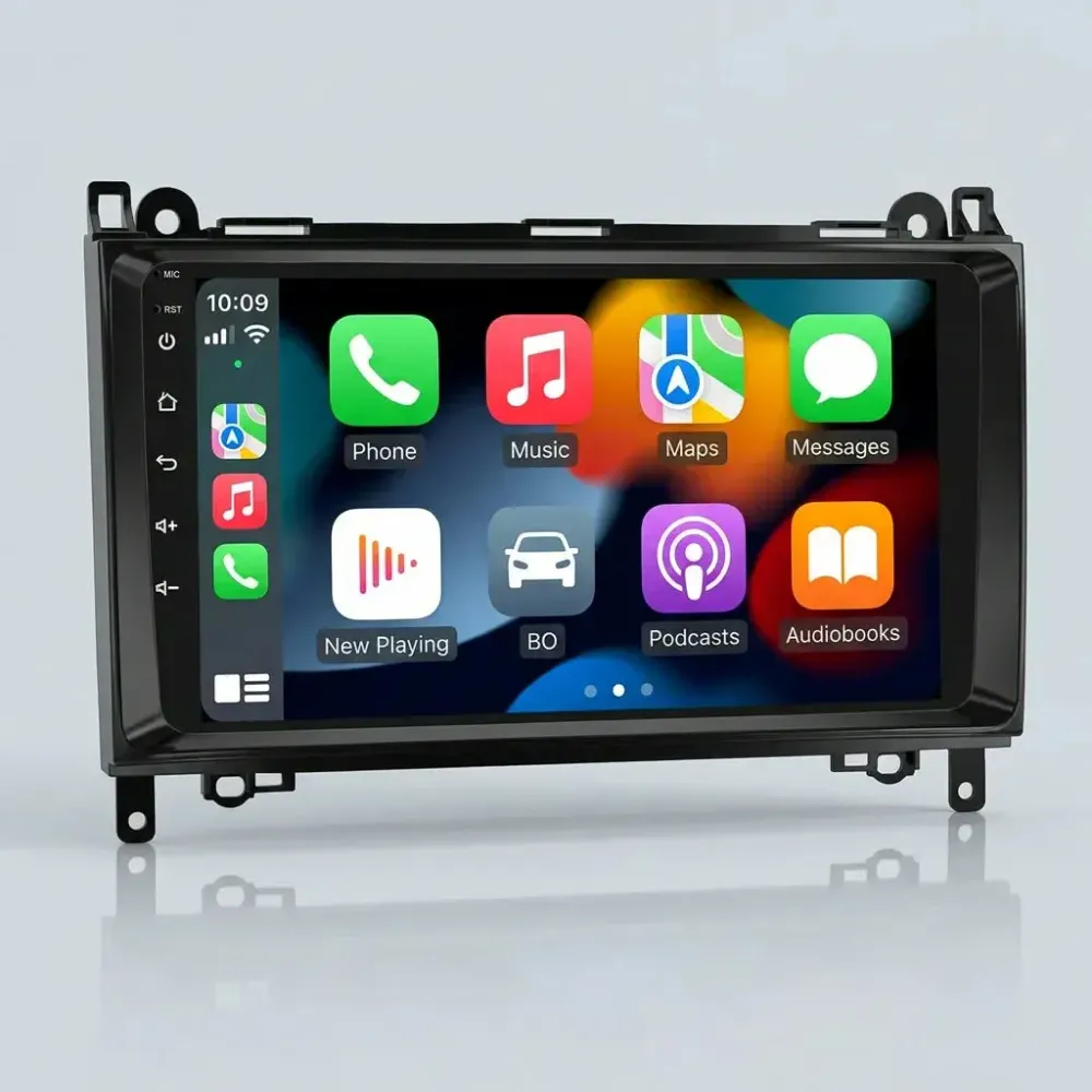 BKAP F376B – Rádio Android 15 6+128GB 9" CarPlay/Android Auto Mercedes-Benz /B, Vito, Viano, Sprinter