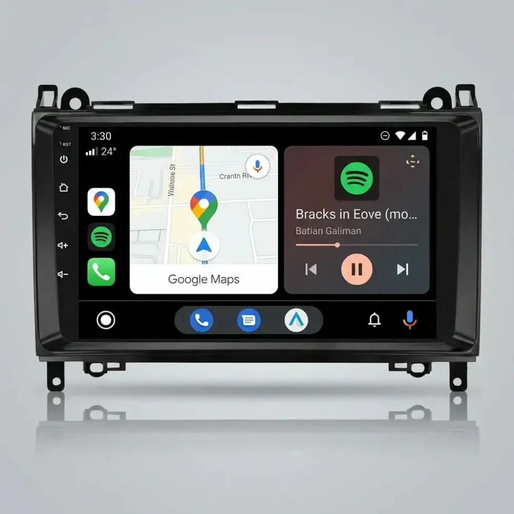 BKAP F376B – Rádio Android 15 6+128GB 9" CarPlay/Android Auto Mercedes-Benz /B, Vito, Viano, Sprinter