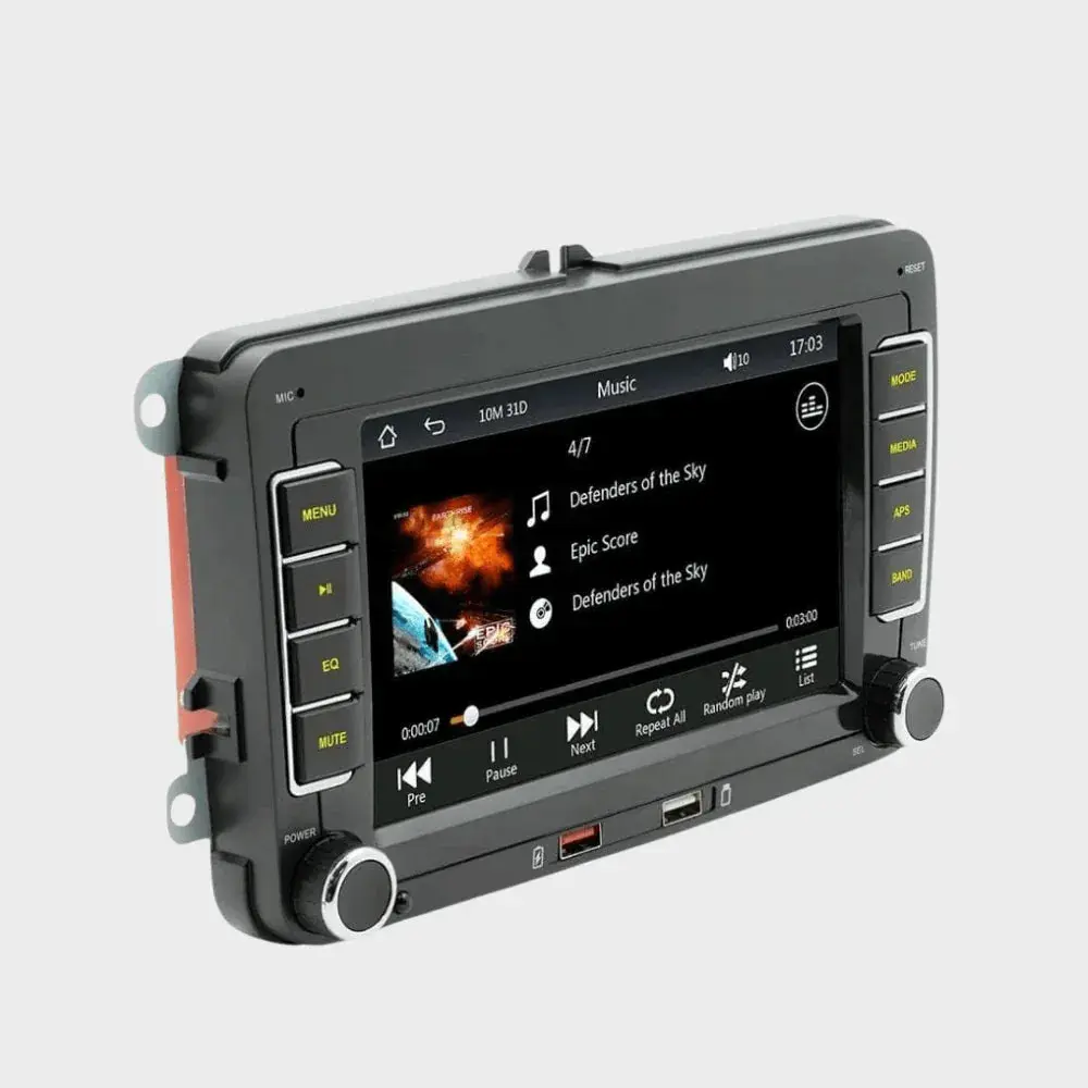 BKAP F9070C 2 DIN 7" Ecrã Tátil Android Auto CarPlay Bluetooth USB Preto