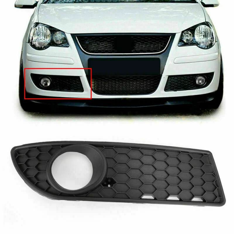 Black Center Polo GTI Front VW Lower 9N3 Grille Bumper Grill 2005-2009 FOG Genérico