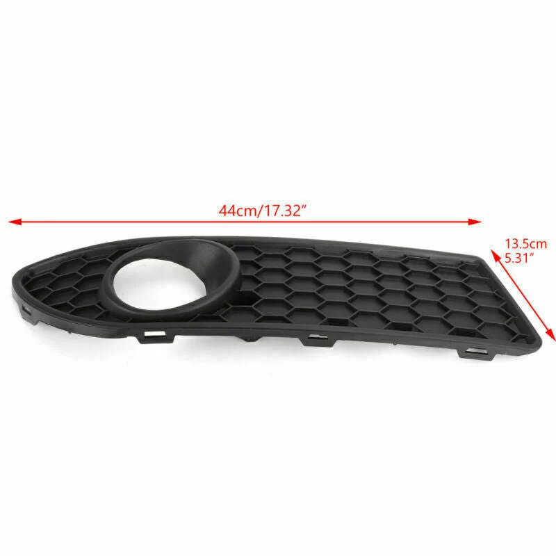 Black Center Polo GTI Front VW Lower 9N3 Grille Bumper Grill 2005-2009 FOG Genérico