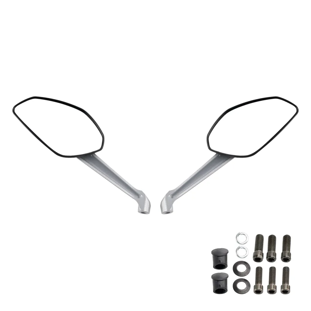 Black Par Mirrores de vista traseira para Ducati Monster 797 821 Stripes 1200 s 2014-2017