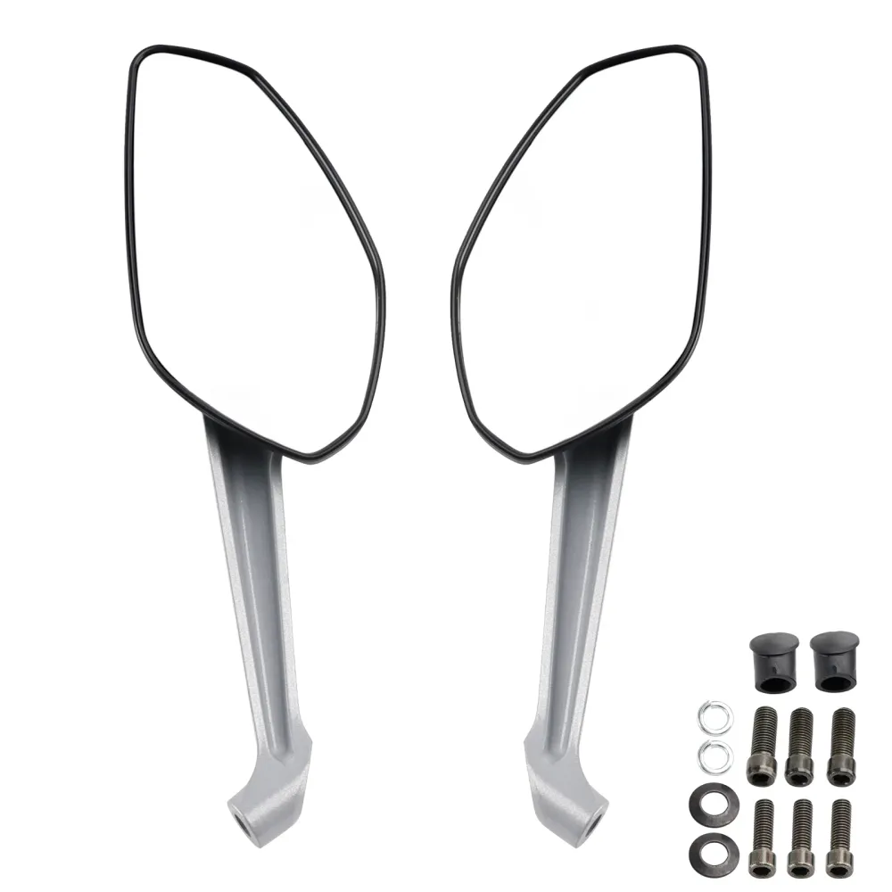 Black Par Mirrores de vista traseira para Ducati Monster 797 821 Stripes 1200 s 2014-2017
