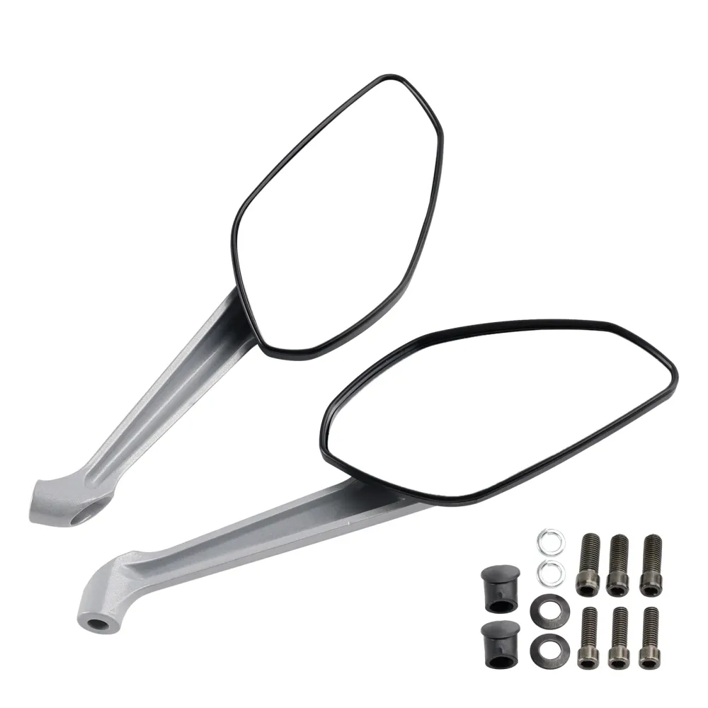 Black Par Mirrores de vista traseira para Ducati Monster 797 821 Stripes 1200 s 2014-2017