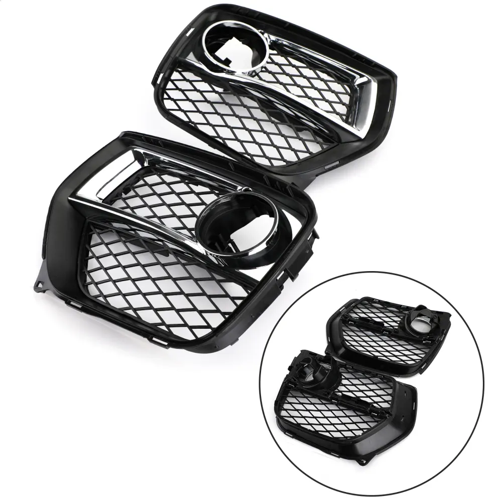 BMW X6 E71 2012-2014 2x Para-choque dianteiro grade fechada grade de farol de neblina esquerda & Direito 51117312605 51117...