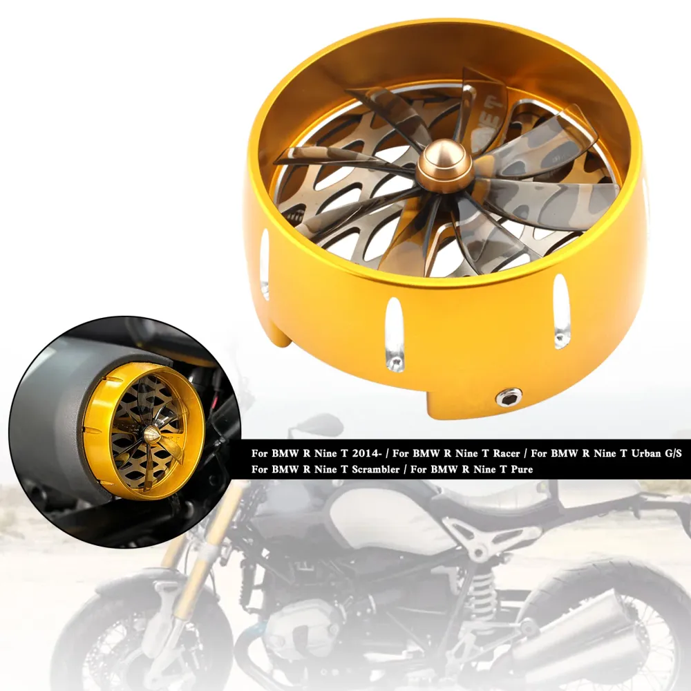 BMW r nove t nove t r9t tampa de entrada de ar tampas de ar filtro ouro
