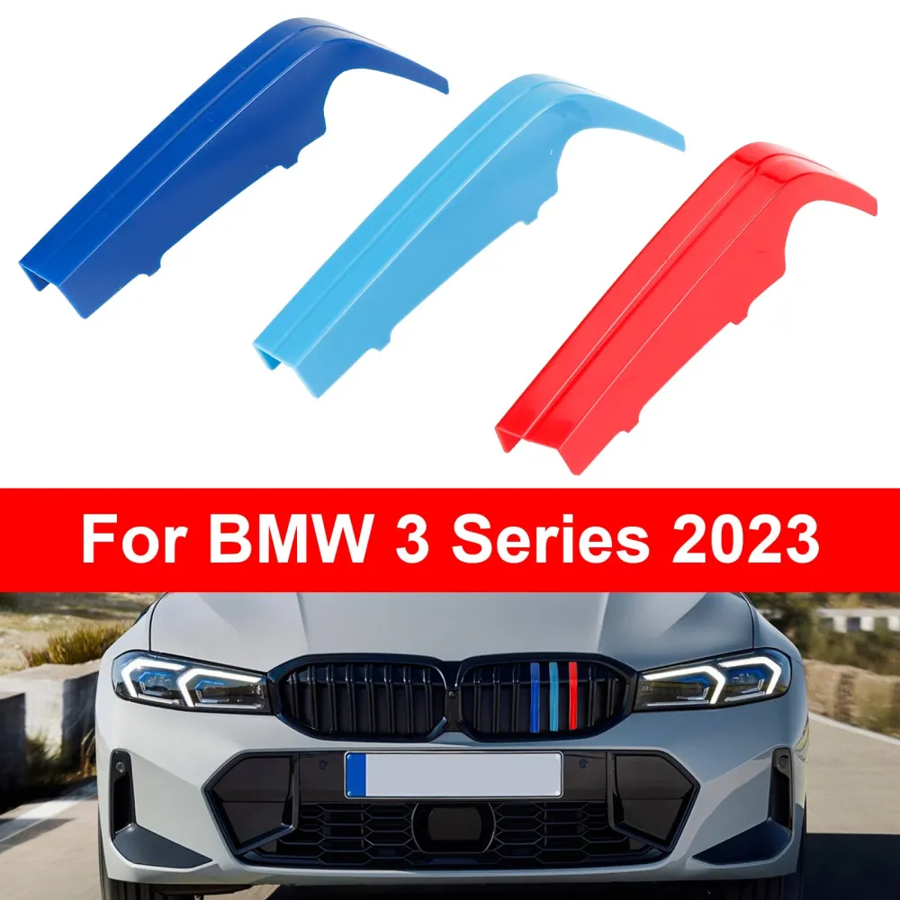 BMW 3 Série 2023 Tri-cor da grade frontal Grila tiras de tiras de clipe