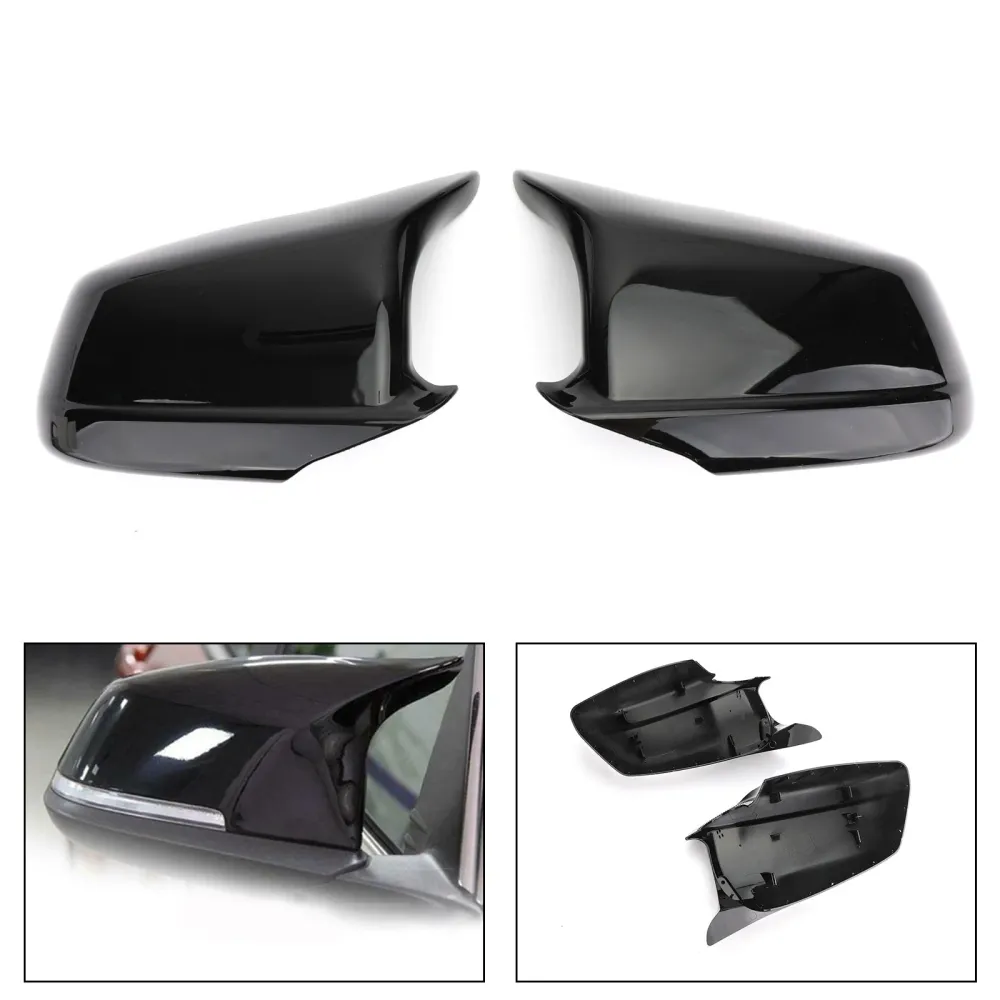 BMW 5 Série F10/F11/F18 Pré-LCI 11-13 Porta asa lateral espelho tampa de tampa preta preta