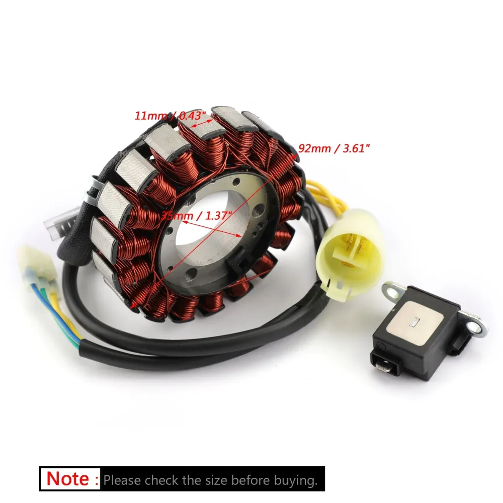 Bobina de estator 18 pólos para Honda Trx300Ex Sportrax 300 ex 1993-2008 Trx300x 2009 genérico