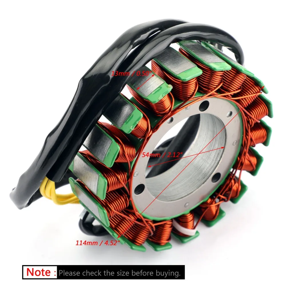 Bobina do estator 18 pólos para Honda Vtr1000f Firestorm/Superhawk 1997-2003/2005-2006 Genérico