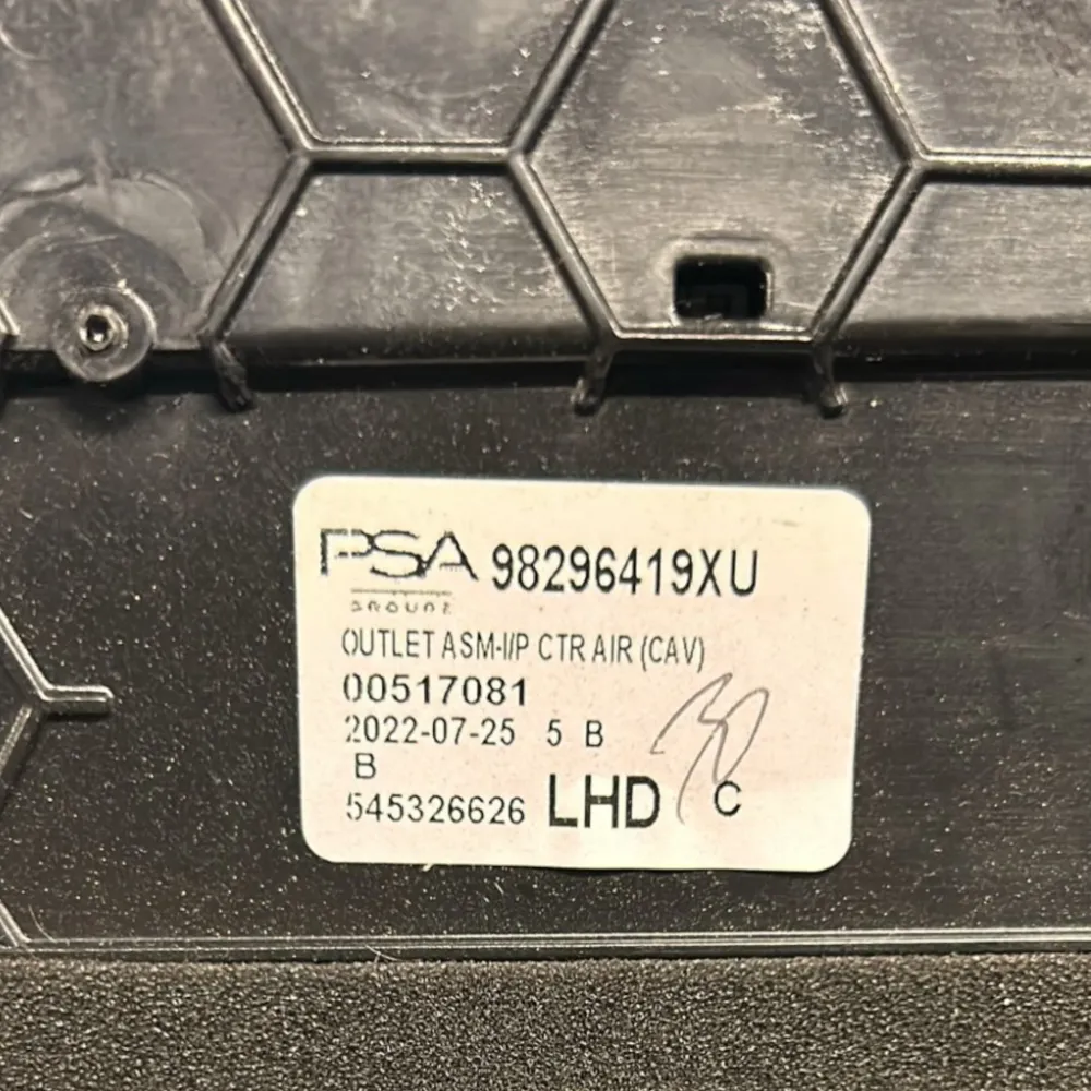 Bocchette Central Apel Corsa F DOD: 98296419XU (2019>)