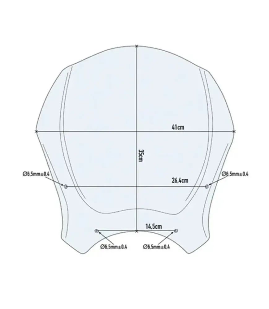 Bolha para Moto Guzzi V7 850 Fumê - GIVI