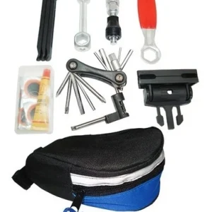 Bolsa De Selim Kit Ferramentas Reparo Chaves Bike Bicicleta