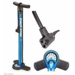 Bomba Pé Encher Pneu Bike Park Tool Pfp-8 Manômetro Oficina