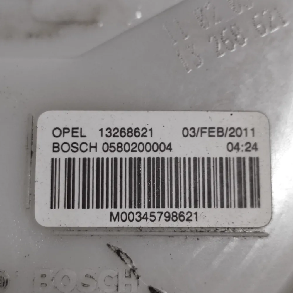 Bomba de parede Opel Meriva B 1.4 CoD de gasolina: 0580200004 (2010-2017)