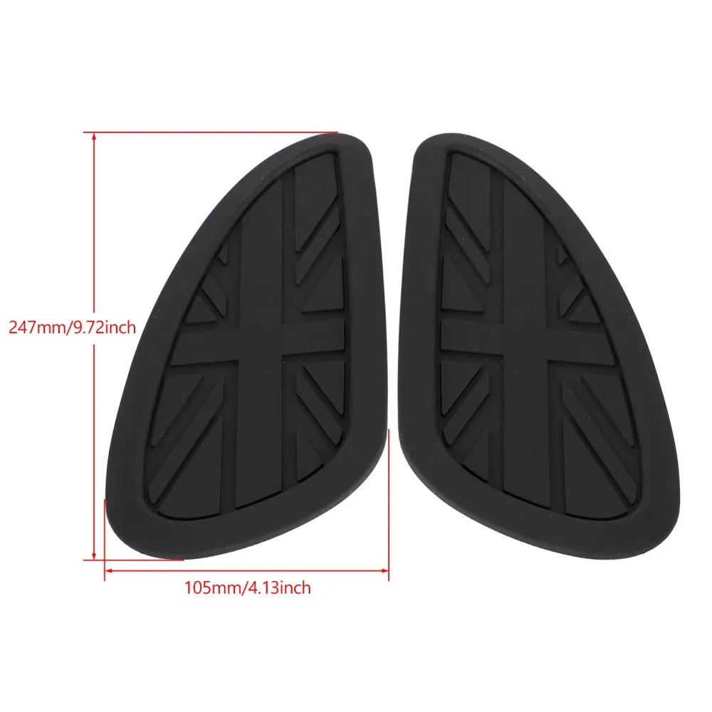 Bonneville T100 T120 Street Twin Scrambler Gas Tank Knee Pad Rubber Grip