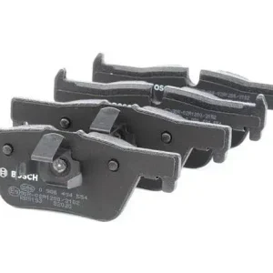 BOSCH 0 986 494 554 Jogo de pastilhas para travão de disco Baixo teor metálico, com instruções de montagem, com chapa anti...