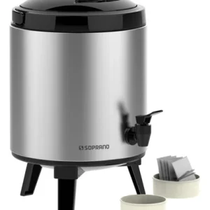 Botijão Térmico Soprano Palace 6 Litros ço Inox C/ Torneira