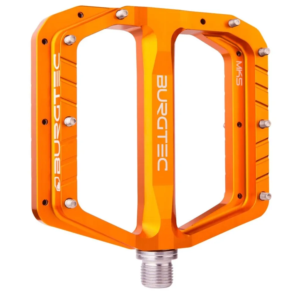 BURGTEC PENTHOUSE FLAT MK5 Pedais planos com eixo de ço Laranja