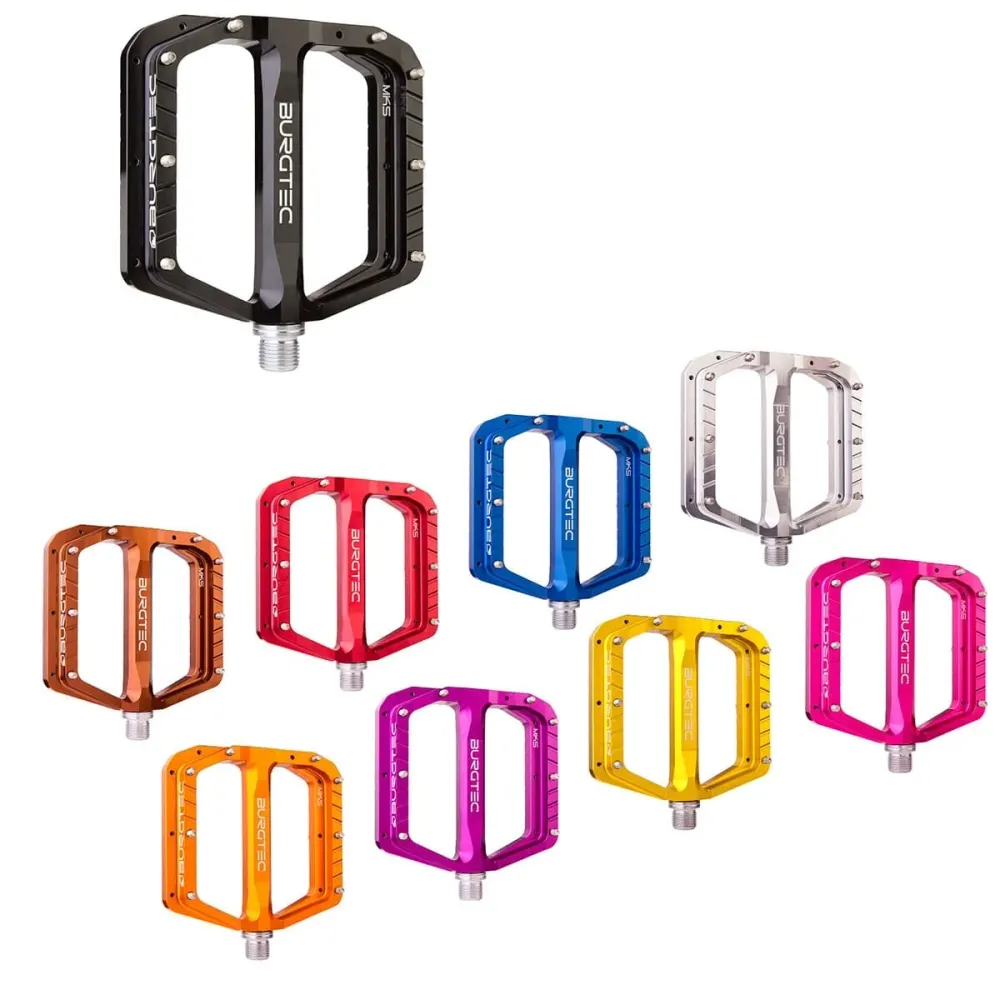 BURGTEC PENTHOUSE FLAT MK5 Pedais planos com eixo de ço Laranja