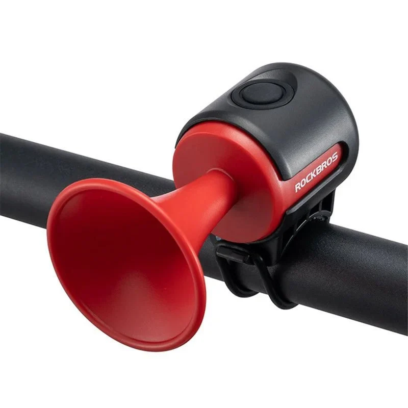 Buzina para bicicleta elétrica ABS + PC de alto decibel - Vermelha
