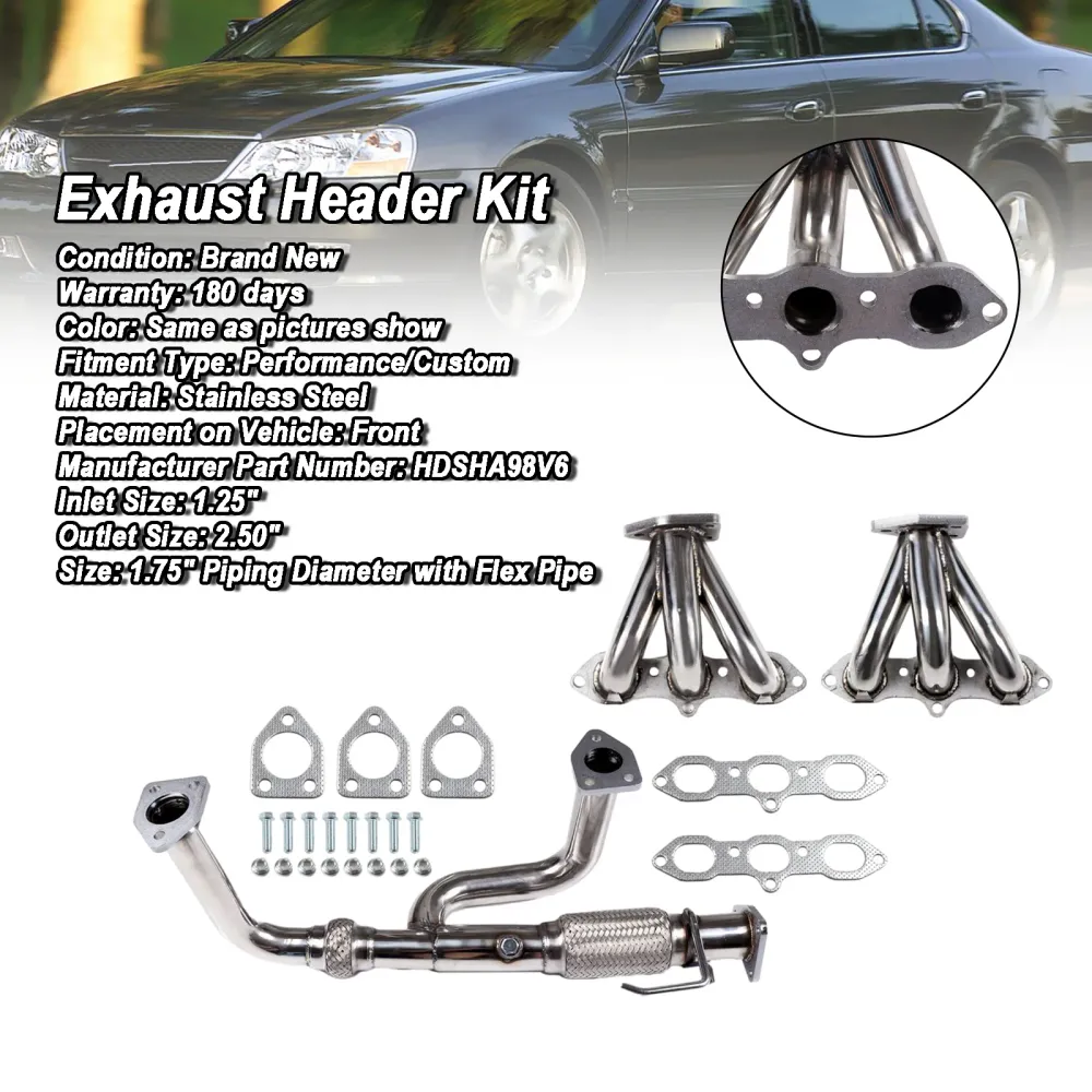 Cabeçalho do coletor de escape Fit Acura CL 2002-2003 FIT Acura TL 3.2L 1999-2003
