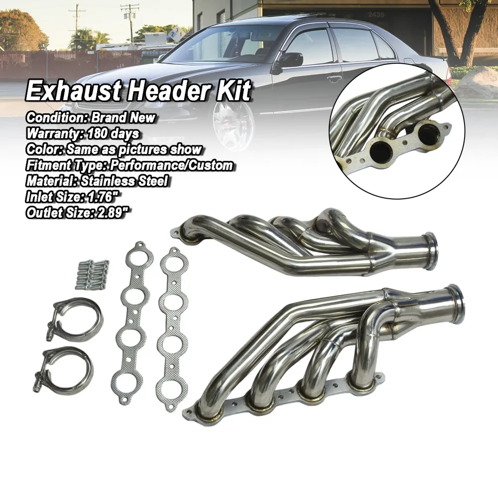 Cabeçalho do coletor de escape de ço para pequeno bloco V8 LS1/LS2/LS3/LS6 LSX 1997-14