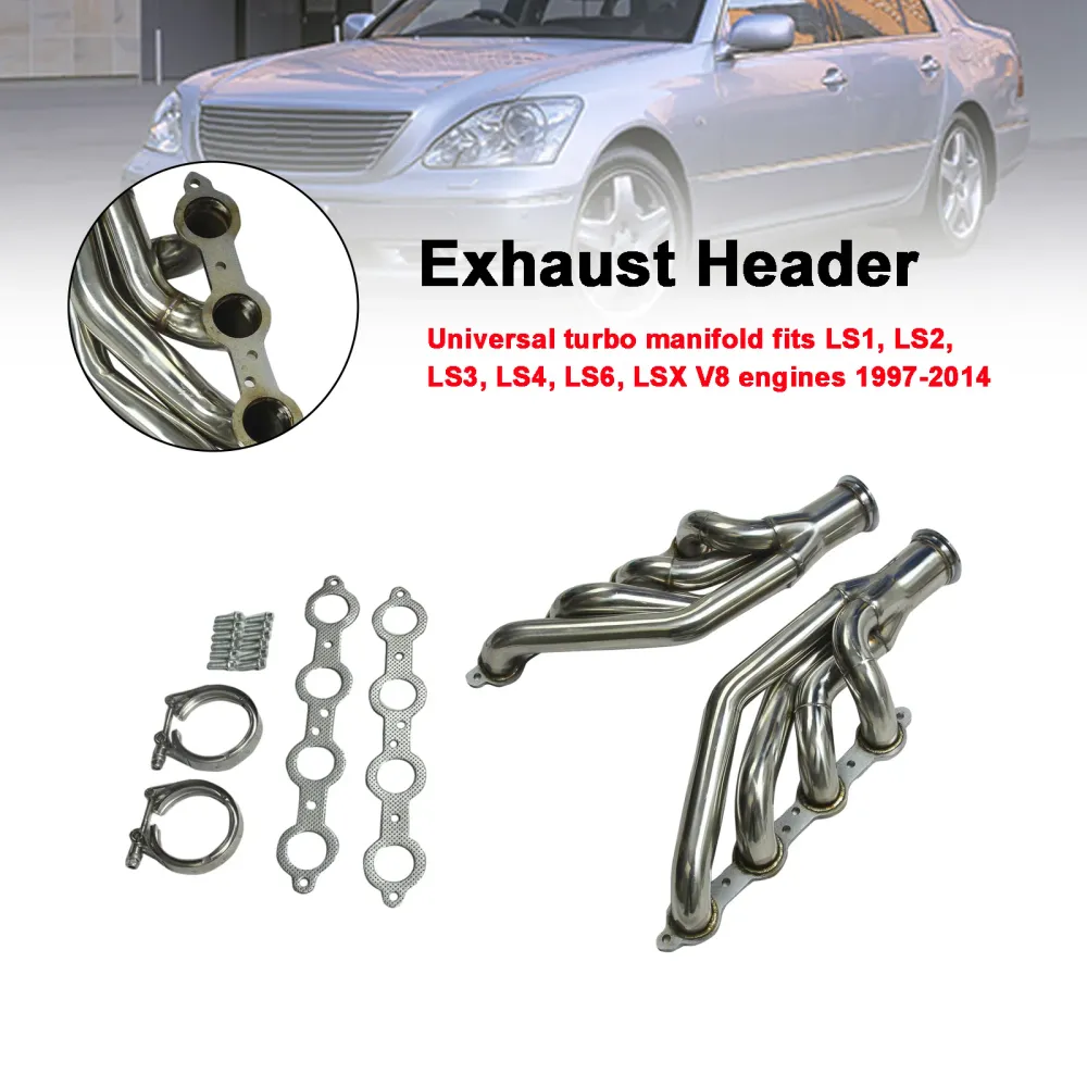 Cabeçalho do coletor de escape de ço para pequeno bloco V8 LS1/LS2/LS3/LS6 LSX 1997-14