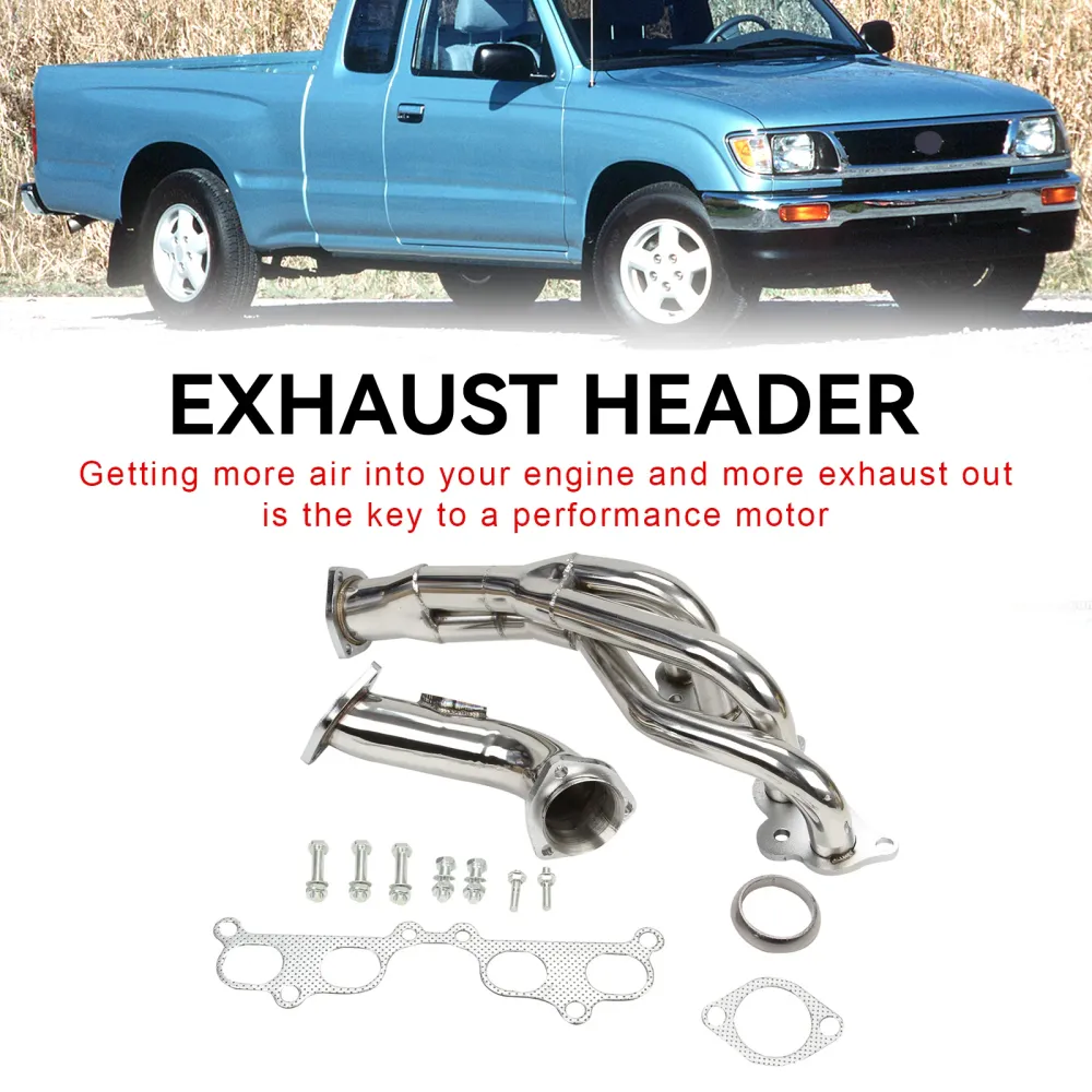 Cabeçalho do coletor de ço inoxidável Toyota Tacoma 2.4L 2.7L L4 1995-2001