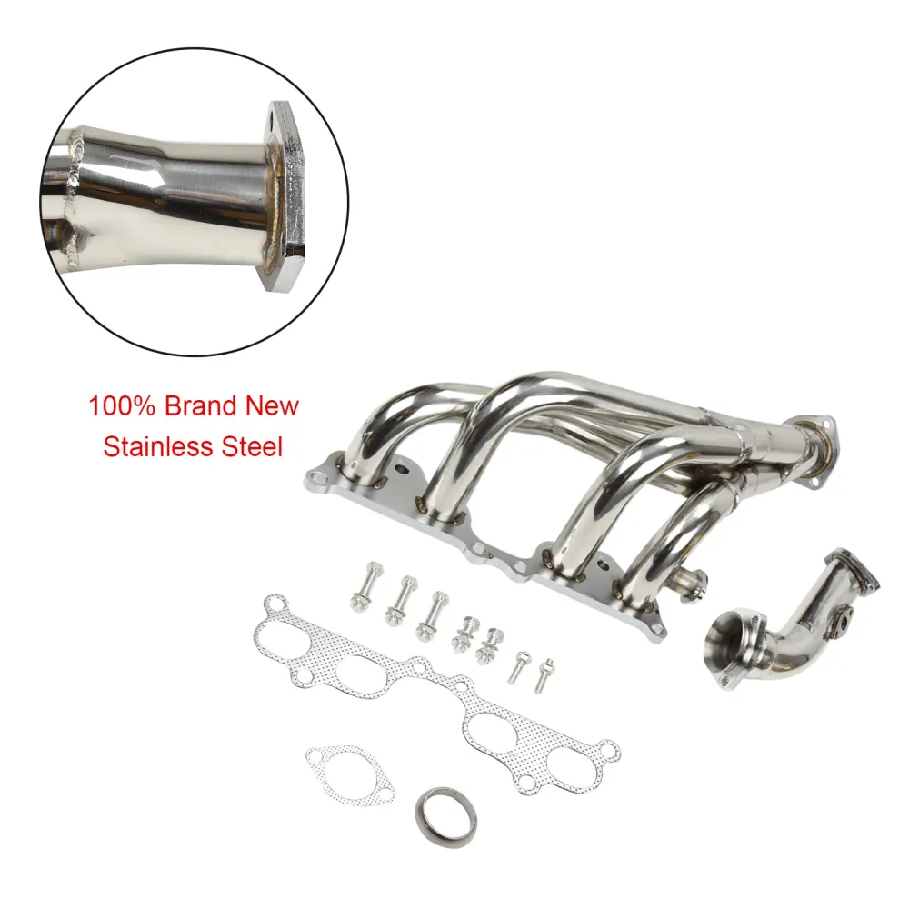 Cabeçalho do coletor de ço inoxidável Toyota Tacoma 2.4L 2.7L L4 1995-2001