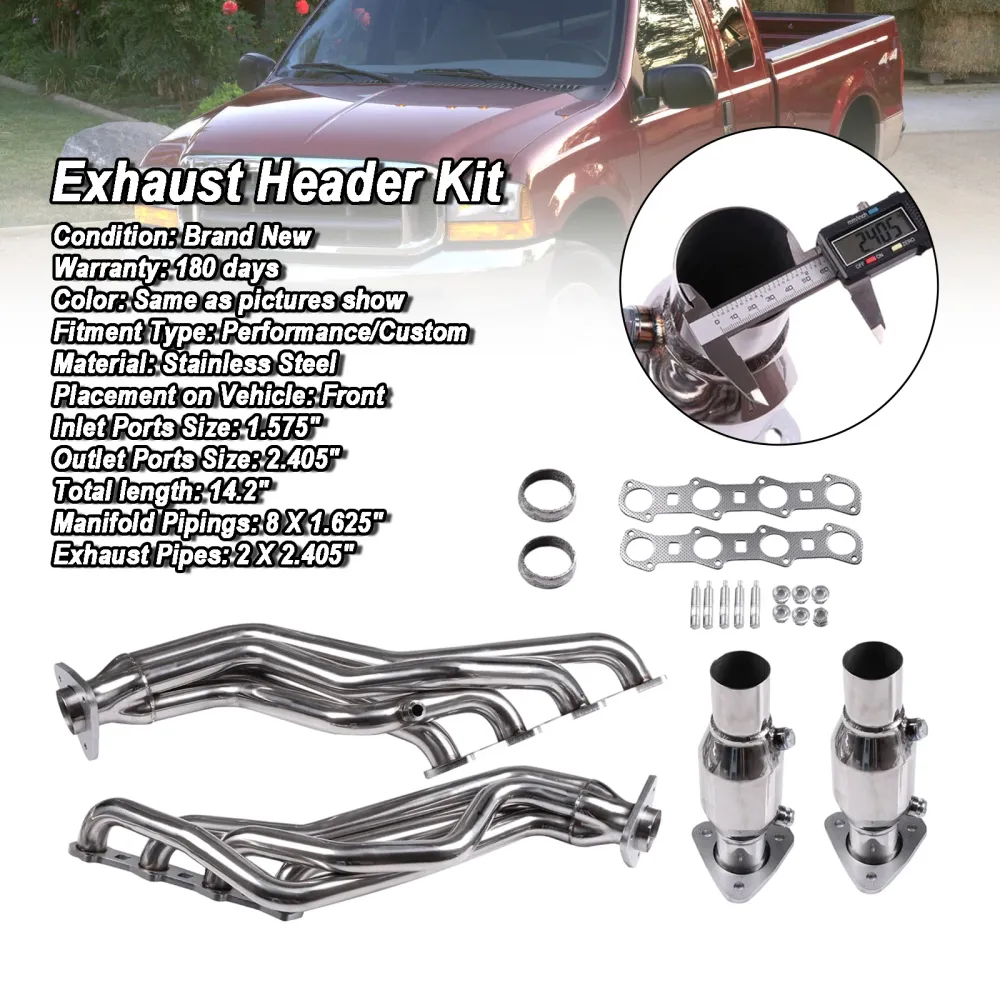 Cabeçalho de corrida do coletor de escape Ford F-150 1999-2003 FIT FORD F-150 2004