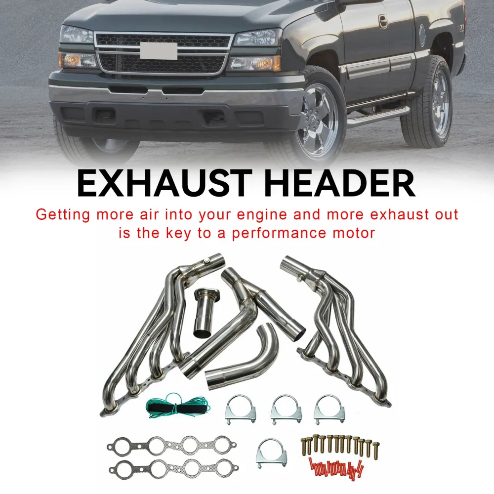 Cabeçalho de escape Chevy GMT800 Silverado/Sierra 1500 2WD/4WD 4.8 5.3 6.0 99-06
