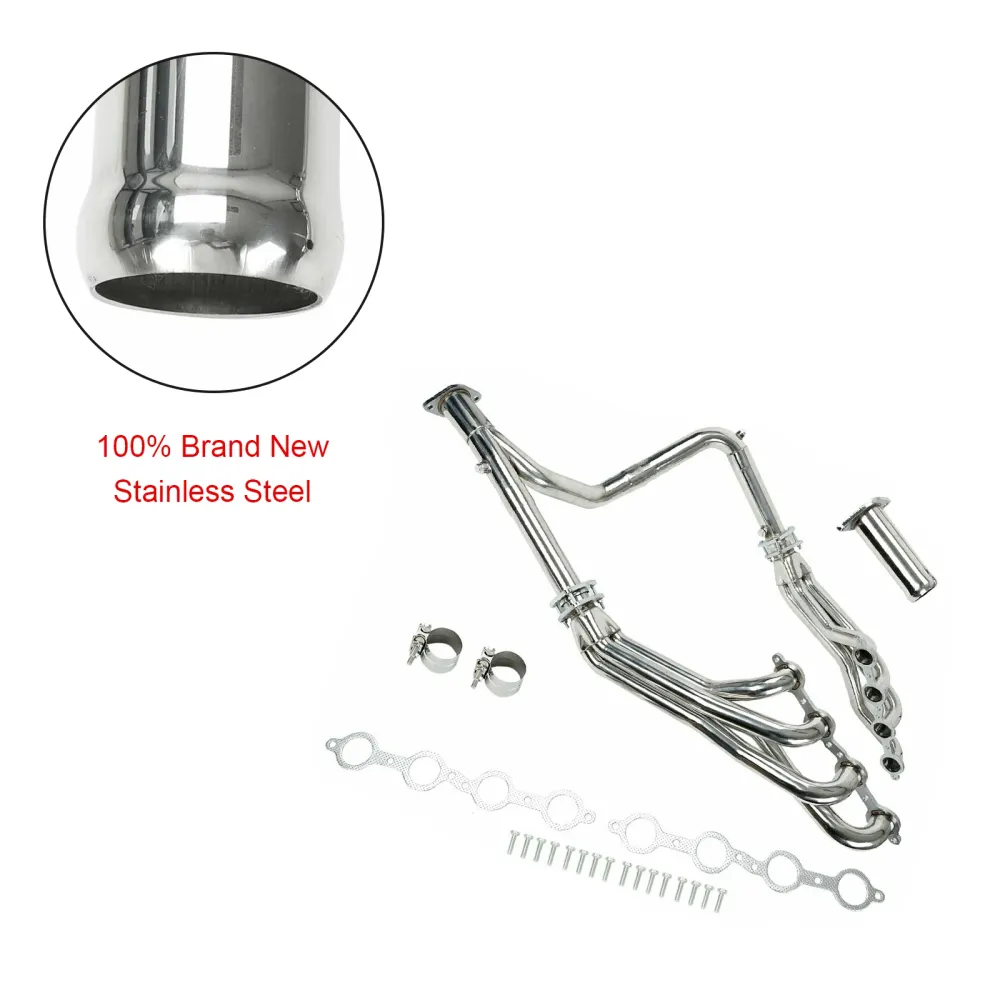 Cabeçalhos do coletor de escape de ço inoxidável ajustem o Chevy GMC 2007-2014 4.8L 5.3L 6.0L