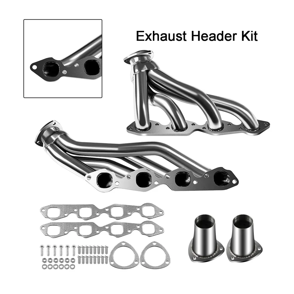 Cabeçalhos de curto de escape FIT CHEVY BEL AIR 1971-1972 FIT BISCAYNE 6.6L