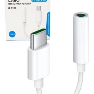Cabo Adaptador Tipo C Usb-c Para Fone Ouvido P2 Femea 3.5mm