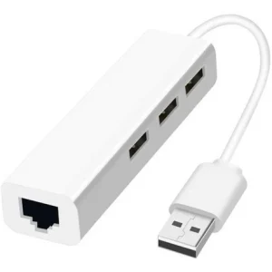 Cabo Hub Usb 3.0 C/ 3 Portas + Adaptador Rj45 Ethernet Lan